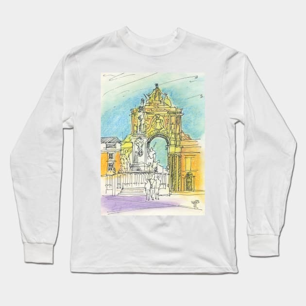 Terreiro do Paço. Long Sleeve T-Shirt by terezadelpilar